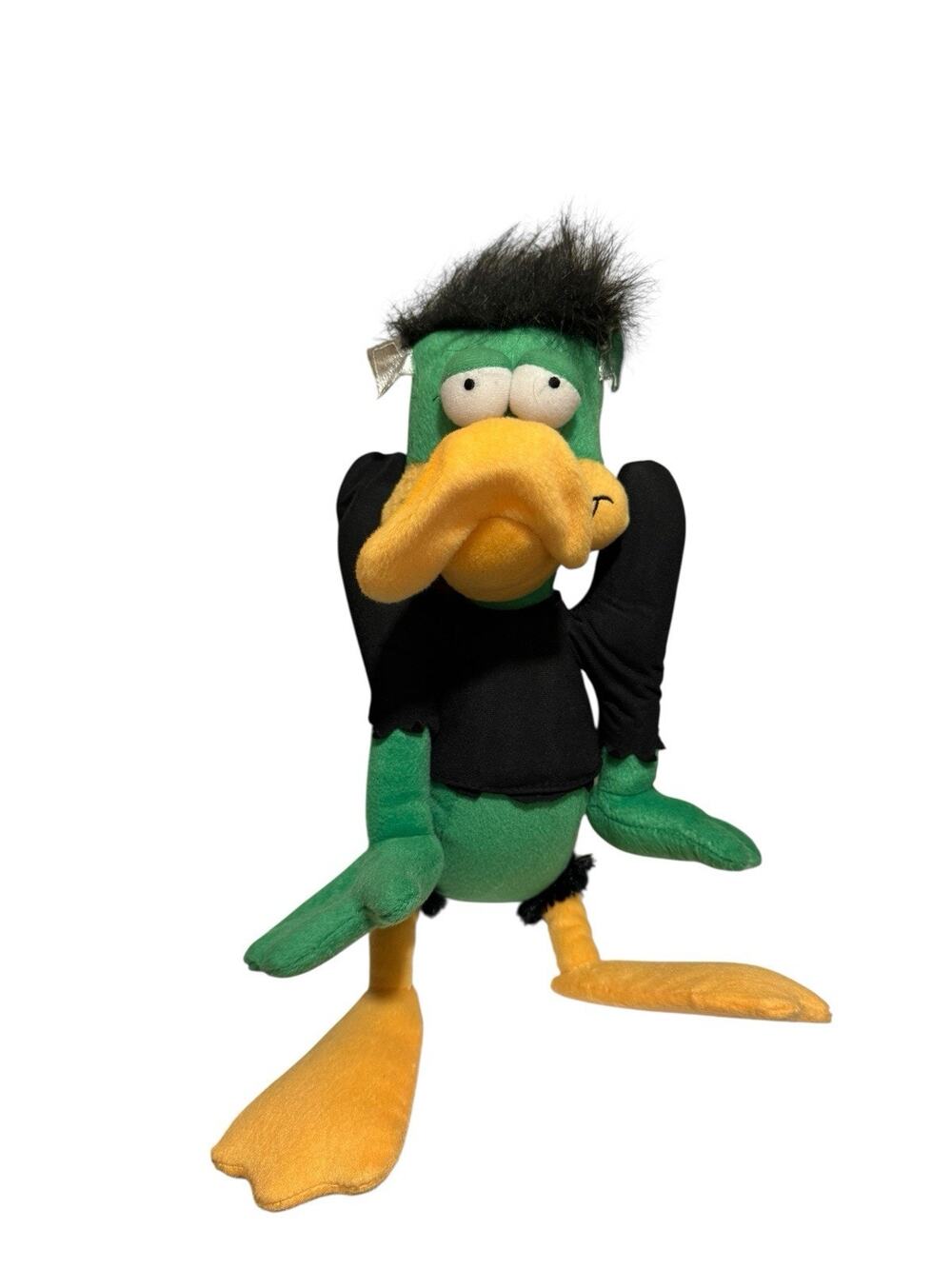 Looney Tunes Daffy Duck Frankenstein Stuffed Plush Warner Bros RARE 14 in